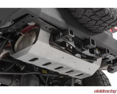 Quadratec Aluminum Modular Muffler Skid Plate Silver Jeep Wrangler 2018-2021 - 12500 0217